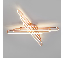 Накладной светильник Eurosvet Staple 90133/6 розовое золото 156W