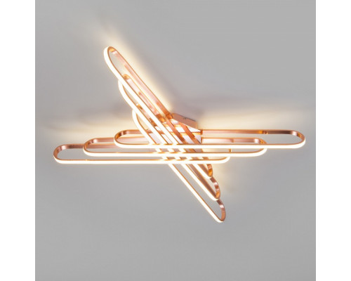 Накладной светильник Eurosvet Staple 90133/6 розовое золото 156W