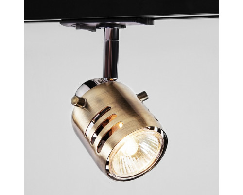 Светильник на штанге Eurosvet Leonardo 20076/1 хром/античная бронза