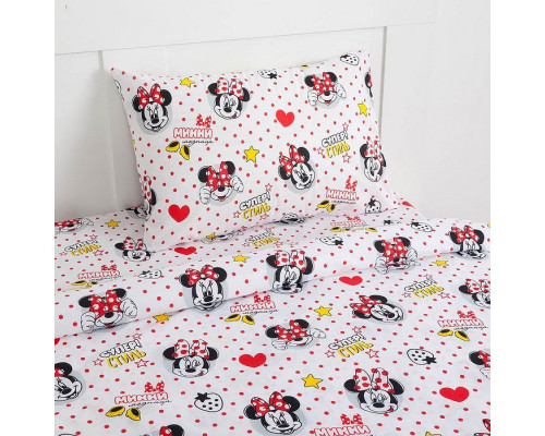 Постельное белье полутораспальное Модница Минни Маус