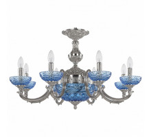 Подвесная люстра Bohemia Ivele Crystal 7209 72209P/8/210 Ni P Aquamarine/M-1F