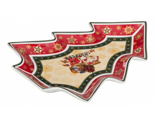 Блюдо декоративное (26x21x3.5 см) Christmas collection 586-054