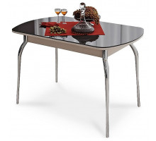 Стол обеденный Милан хром/дуб белфорт/коричневый