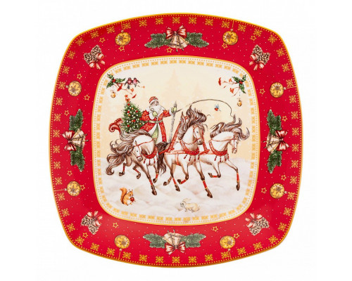 Блюдо (25x25x4.2 см) Тройка 85-1733