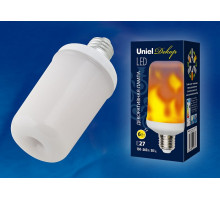 Лампа светодиодная Uniel Flame E27 6Вт K LED-L60-6W/FLAME/E27/FR PLD01WH