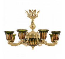 Подвесная люстра Bohemia Ivele Crystal 7112 71212P/8/210 G P2 U Amber-Green/H-1H Y8