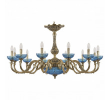 Подвесная люстра Bohemia Ivele Crystal 7201 72101P/12/360 GB P Aquamarine/M-1G
