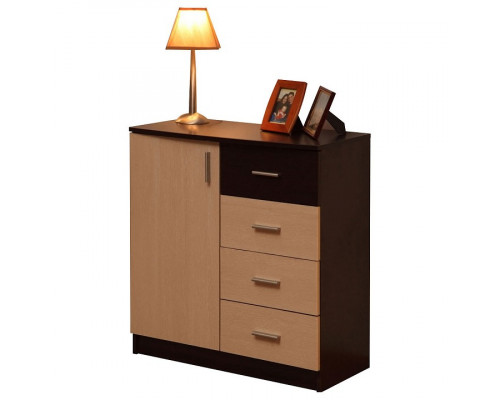 Комод Дуэт-5 венге/дуб линдберг