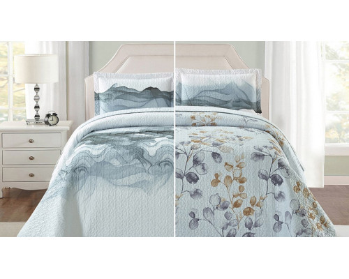 Покрывало с наволочками евростандарт Cler