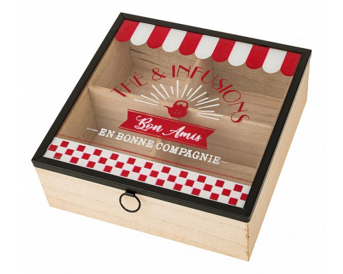 Шкатулка для чая (20x20x7 см) Французская кухня 124-165