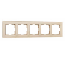 Рамка на 5 постов Werkel шампань,стекло W0051111