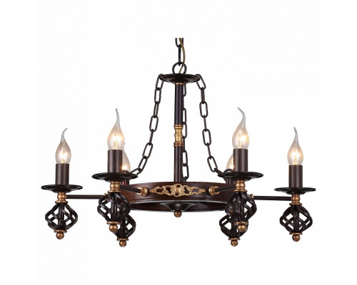 Подвесная люстра Arte Lamp Cartwheel A4550LM-6CK