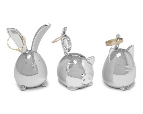 Набор из 3 держателей для украшений (3.4x4.6x5.8 см) Squiggy 1012743-158