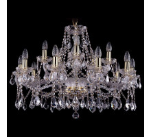 Подвесная люстра Bohemia Ivele Crystal 1413 1413/10+5/300/G/Leafs