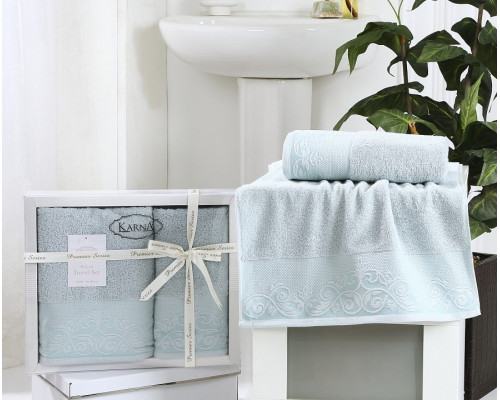 Набор из 2 полотенец для ванной BEYZA