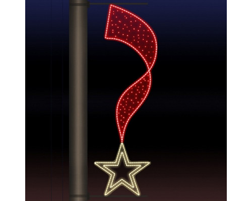 Панно световое День Победы [0.6x1.84 м] RL-KN-9-6-RWW-dR