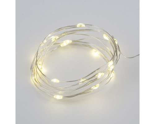 Гирлянда Нить Uniel ULD-S0200 ULD-S0200-020/SСB/2AA WARM WHITE IP20 DEW