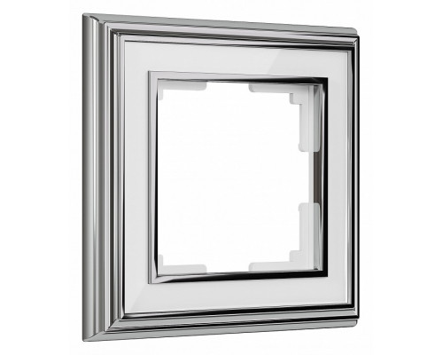 Рамка на 1 пост Werkel хром/белый W0011331