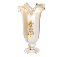 Ваза настольная (42 см) White Cristal Avorio Oksan 647-765