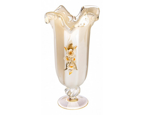 Ваза настольная (42 см) White Cristal Avorio Oksan 647-765