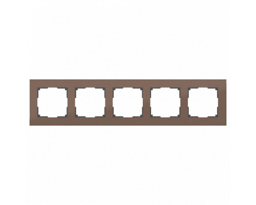 Рамка на 5 постов Werkel Aluminium WL11-Frame-05