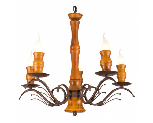 Подвесная люстра Arte Lamp Legno A6742LM-5BR