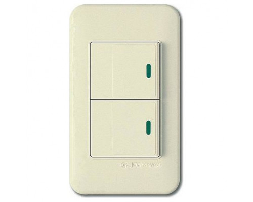 Выключатель двухклавишный Imex 0425 WSN 0425