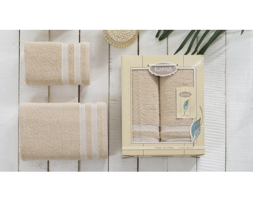 Набор из 2 полотенец для ванной PETEK
