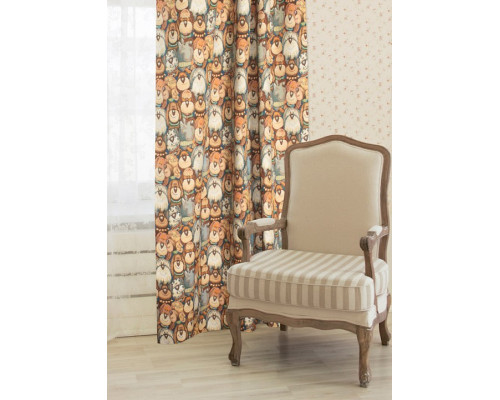 Портьера (100x250 см) 2шт. Chiens