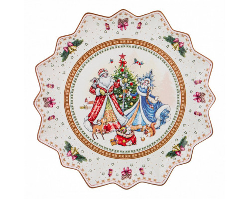 Блюдо декоративное (38x4 см) Christmas collection 586-443