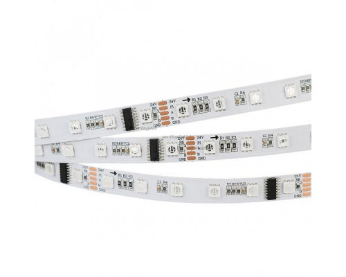 Лента светодиодная Arlight DMX-5000-5060-60 24V Cx6 RGB (12mm, 12.5W, IP20) 024455(1)