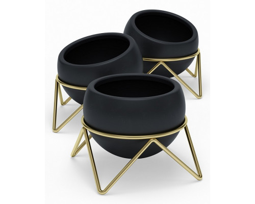 Набор из 3 кашпо (10.5x10.5x15 см) Potsy 1013191-1137