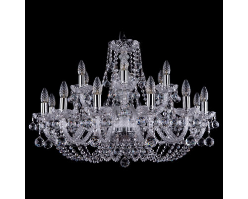 Подвесная люстра Bohemia Ivele Crystal 1406 1406/12+6/300/Ni/Balls