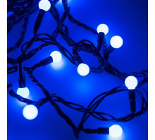 Гирлянда нить [20 м] Ball ARD-BALL-CLASSIC-D13-20000-BLACK-200LED BLUE (230V, 14W)