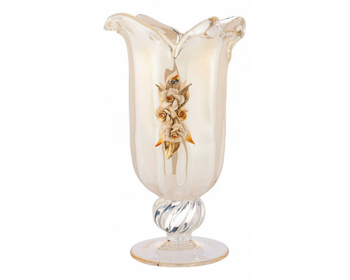 Ваза настольная (36 см) White Cristal Avorio Oksan 647-767