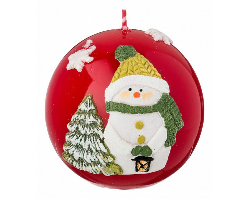 Свеча декоративная (8x8 см) Новый год