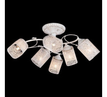 Люстра на штанге Eurosvet Francisco 30053/6 белый с золотом