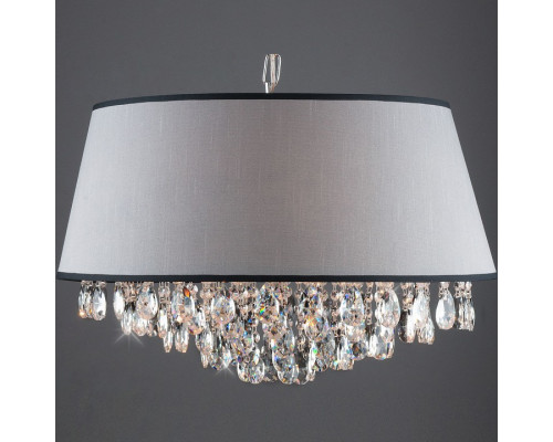 Подвесной светильник Eurosvet Opera 10092/5 хром/прозрачный хрусталь Strotskis