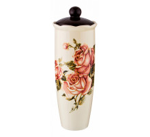 Банка для пищевых продуктов (12х33 см) Корейская роза 358-1451