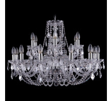 Подвесная люстра Bohemia Ivele Crystal 1406 1406/12+6/300/Ni/Leafs