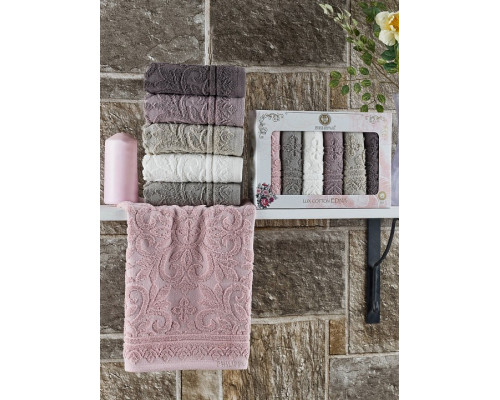 Набор из 6 полотенец для рук (30х50 см) E918 Edna