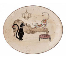 Блюдо декоративное (31.5x25.5x3 см) Парижские коты 358-1742
