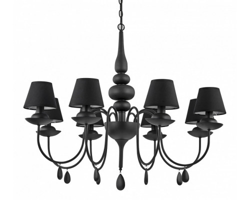 Подвесная люстра Ideal Lux Blanche BLANCHE SP8 NERO
