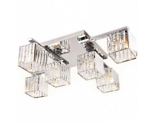 Накладной светильник Ambrella Traditional 4 TR5215/6 CH/CL хром/прозрачный E27/6 max 40W 870*630*220