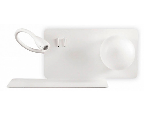 Бра с подсветкой Ideal Lux Book-1 BOOK-1 AP2 BIANCO