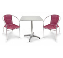 Набор уличный LFT-3099F/T3125-60x60 Bordo 2Pcs