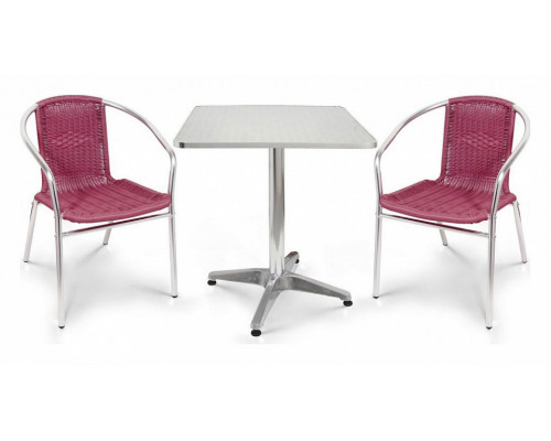 Набор уличный LFT-3099F/T3125-60x60 Bordo 2Pcs