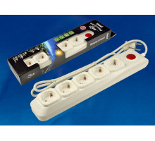 Удлинитель с выключателем Uniel S-Gsl5 S-GSL5-3 IVORY