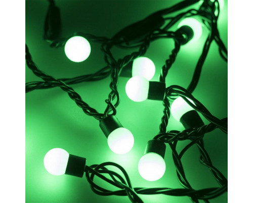 Гирлянда нить [10 м] Ball ARD-BALL-CLASSIC-D17.5-10000-BLACK-100LED GREEN (230V, 7W)