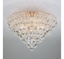 Потолочная люстра Eurosvet Ostiniya 3299/9 белый с золотом/прозрачный хрусталь Strotskis